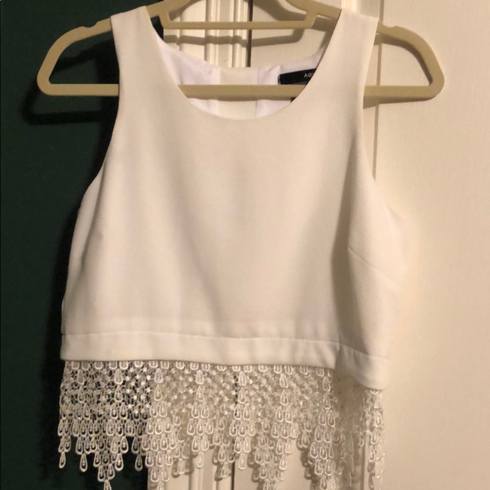 White crop top